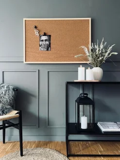 VIAMAJA Opslagstavle kork 60x90 med kraftig ramme - Natur Best