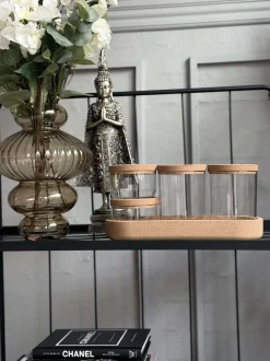 VIAMAJA Organiser med låg i kork - 5 dele Clearance