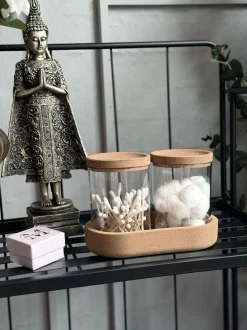 VIAMAJA Organiser med låg i kork - 3 dele Outlet