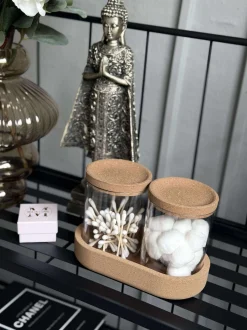 VIAMAJA Organiser med låg i kork - 3 dele Outlet
