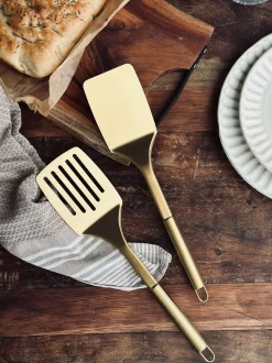 VIAMAJA Palet med hul Golden - Rustfrit stål