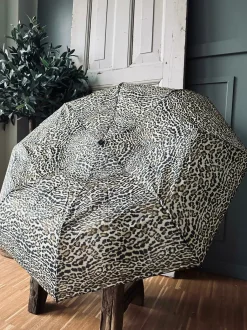 VIAMAJA Paraply - Gylden leopard Sale