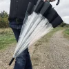VIAMAJA Paraply Transparent - Black Discount