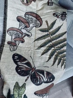 VIAMAJA Plaid - Mushroom grøn / natur Best