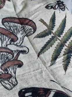 VIAMAJA Plaid - Mushroom grøn / natur Best