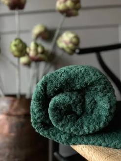 VIAMAJA Plaid i Luxus fleece - Grøn Clearance