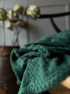 VIAMAJA Plaid i Luxus fleece - Grøn Clearance