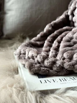 VIAMAJA Plaid SUPER SOFT - Taupe New