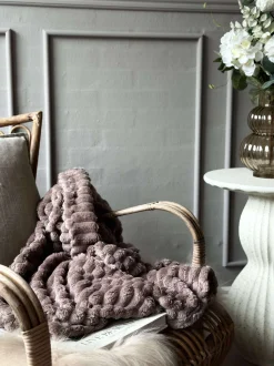 VIAMAJA Plaid SUPER SOFT - Taupe New