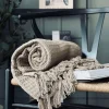 VIAMAJA Plaid vaflet bomuld - Beige Clearance
