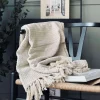 VIAMAJA Plaid vaflet bomuld - Natur New