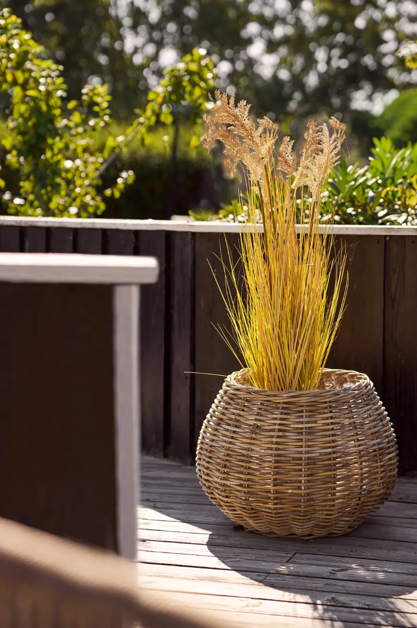 VIAMAJA Plantekurve i natur rattan - 2 stk Outlet
