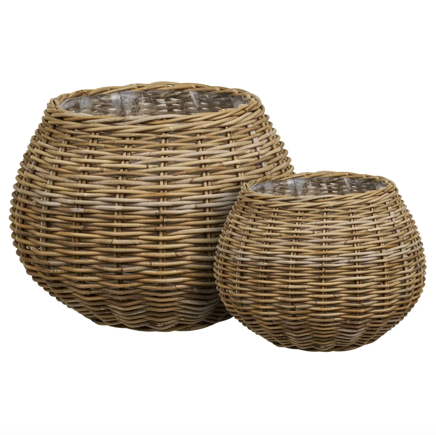 VIAMAJA Plantekurve i natur rattan - 2 stk Outlet