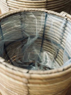 VIAMAJA Plantekurve RATTAN BIG - Sæt med 3 størrelser