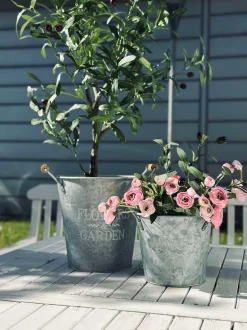 VIAMAJA Plantespand - Zink small Discount
