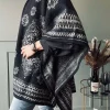 VIAMAJA Poncho Black boheme Hot