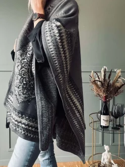 VIAMAJA Poncho Grey boheme Outlet