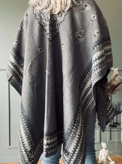 VIAMAJA Poncho Grey boheme Outlet