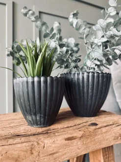 VIAMAJA Potte i beton look - Lille Grå