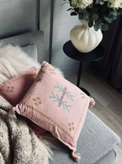 VIAMAJA Pude med fyld - Soft pink boheme - Sæt med 2 stk. Best