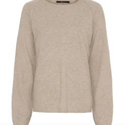 VIAMAJA Pullover Cashmere - Cream Melange Hot