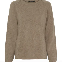 VIAMAJA Pullover Cashmere - Taupe Melange Best