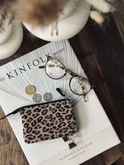 VIAMAJA Pung i blød ruskind - Leopard Online