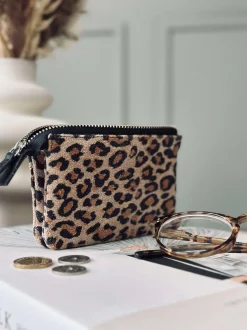 VIAMAJA Pung i blød ruskind - Leopard Online
