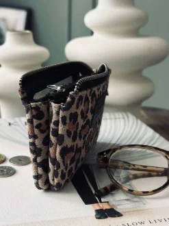 VIAMAJA Pung i blød ruskind - Leopard Online