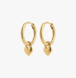VIAMAJA Øreringe - hjerte hoops Discount