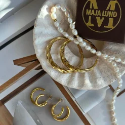 VIAMAJA Øreringe Camille – Forgyldt Outlet
