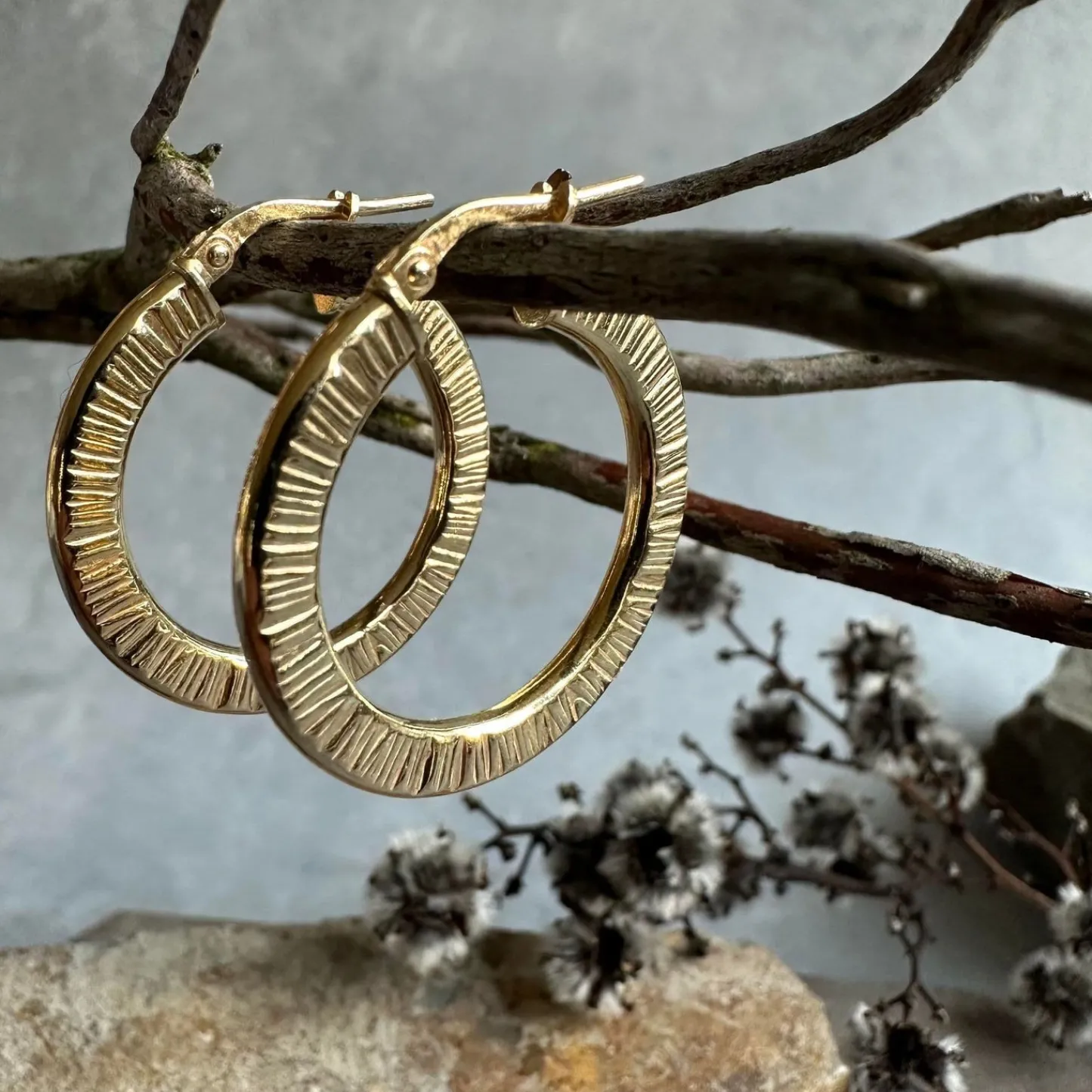 VIAMAJA Øreringe Chloe Big Sterling Silver 18K forgyldt Best