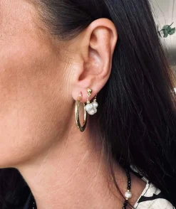 VIAMAJA Øreringe Chloe Big Sterling Silver 18K forgyldt Best