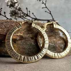 VIAMAJA Øreringe Chloe Big Sterling Silver 18K forgyldt Best