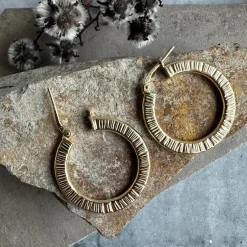 VIAMAJA Øreringe Chloe Big Sterling Silver 18K forgyldt Best