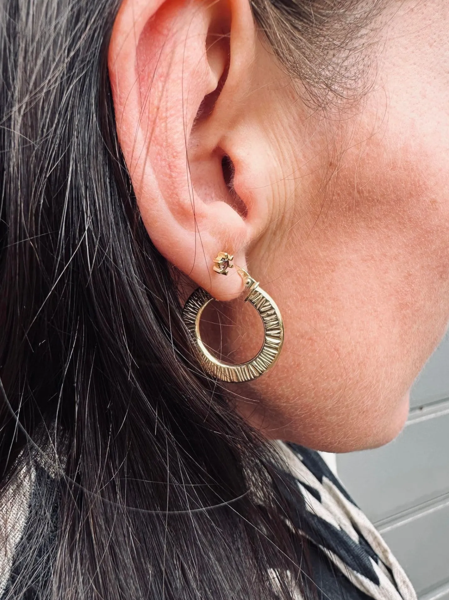 VIAMAJA Øreringe Chloe small Sterling Silver 18K forgyldt