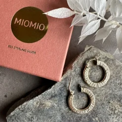 VIAMAJA Øreringe Chloe small Sterling Silver 18K forgyldt