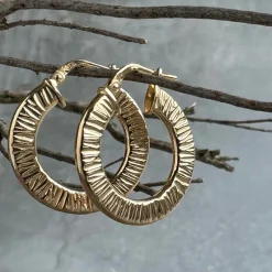 VIAMAJA Øreringe Chloe small Sterling Silver 18K forgyldt