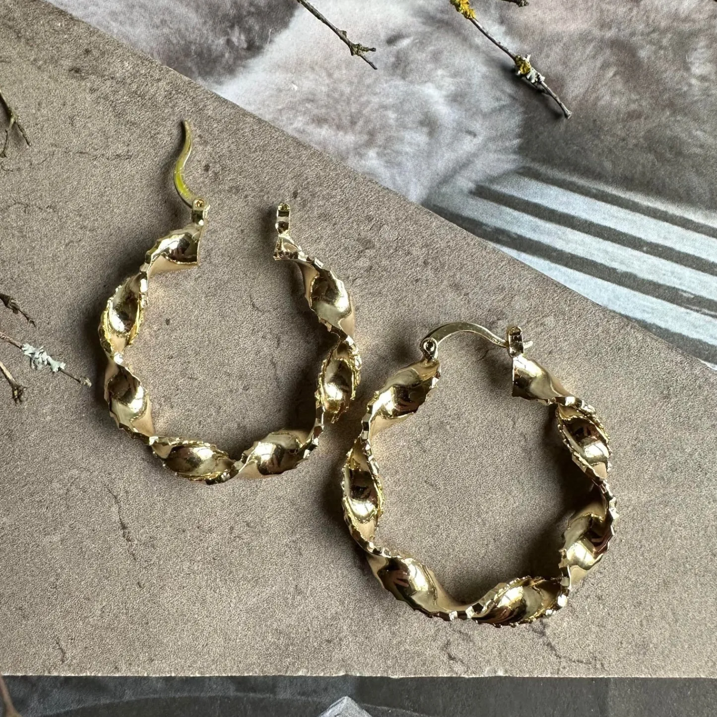 VIAMAJA Øreringe Cora hoops - 18k forgyldt New