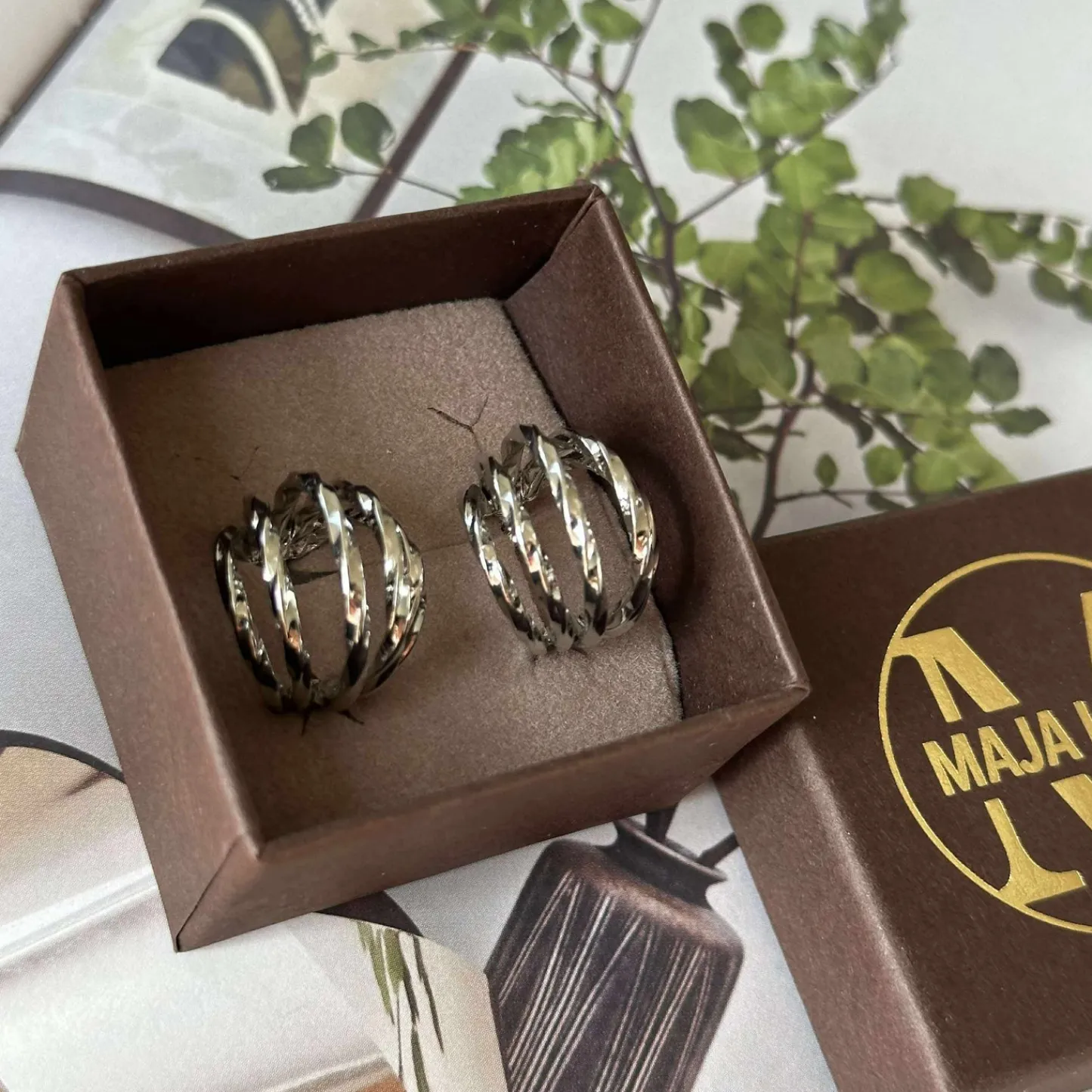 VIAMAJA Øreringe Cornelia 20 mm - Sølvbelagt Discount