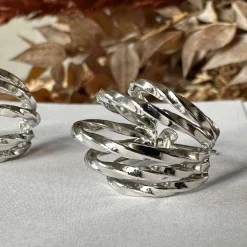VIAMAJA Øreringe Cornelia 20 mm - Sølvbelagt Discount