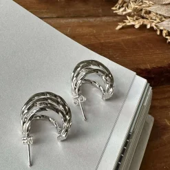 VIAMAJA Øreringe Cornelia 20 mm - Sølvbelagt Discount