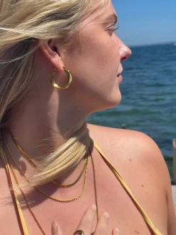 VIAMAJA Øreringe Eileen 18K forgyldt Discount