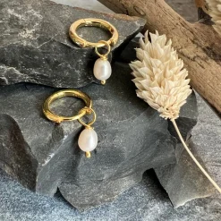 VIAMAJA Øreringe Gina 18K forgyldt Sterling sølv New