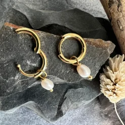 VIAMAJA Øreringe Gina 18K forgyldt Sterling sølv New