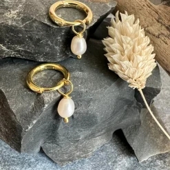 VIAMAJA Øreringe Gina 18K forgyldt Sterling sølv New