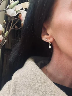 VIAMAJA Øreringe Gina 18K forgyldt Sterling sølv New