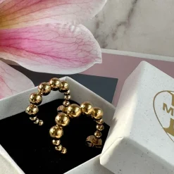 VIAMAJA Øreringe Gunilla 20 mm - 18k forgyldt Clearance