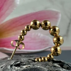 VIAMAJA Øreringe Gunilla 20 mm - 18k forgyldt Clearance