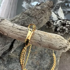 VIAMAJA Øreringe Hallie twist hoop - forgyldt New